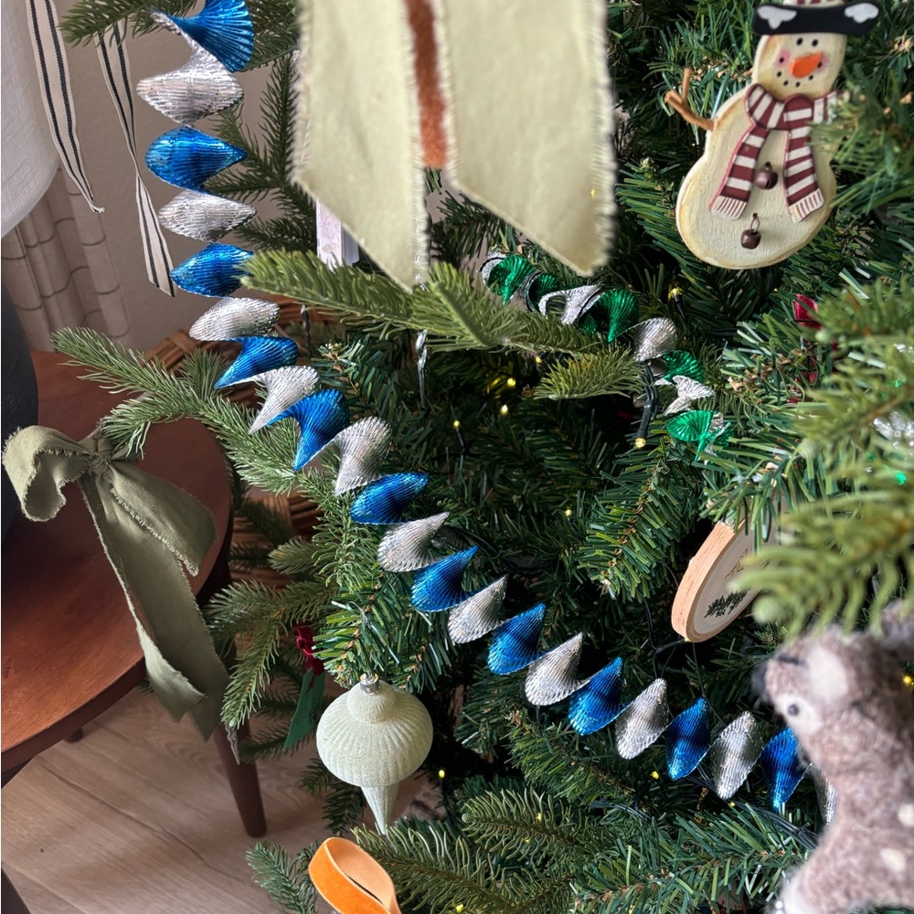 Four Different 2 inch Foil Spiral Garlands